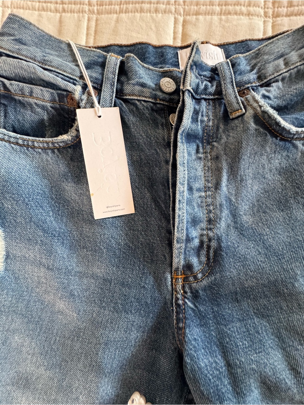 Boyish Brand. Light Blue High-Rise Women's Jeans